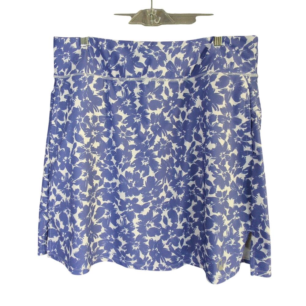 Moteepi Skort Womens 2X Purple Floral Pockets‎ Tennis Golf
